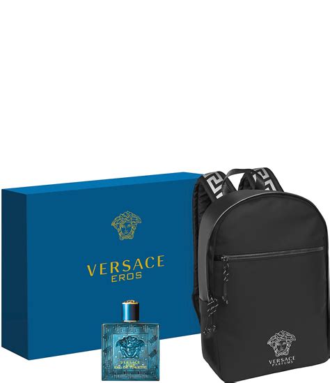 versace backpack cologne|versace man cologne with bag.